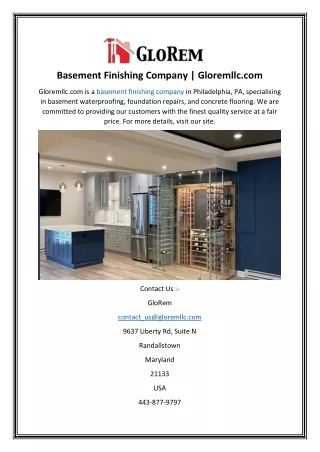 basement finishing company gloremllc com