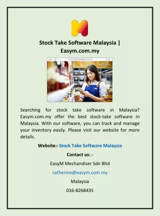 Stock Take Software Malaysia | Easym.com.my