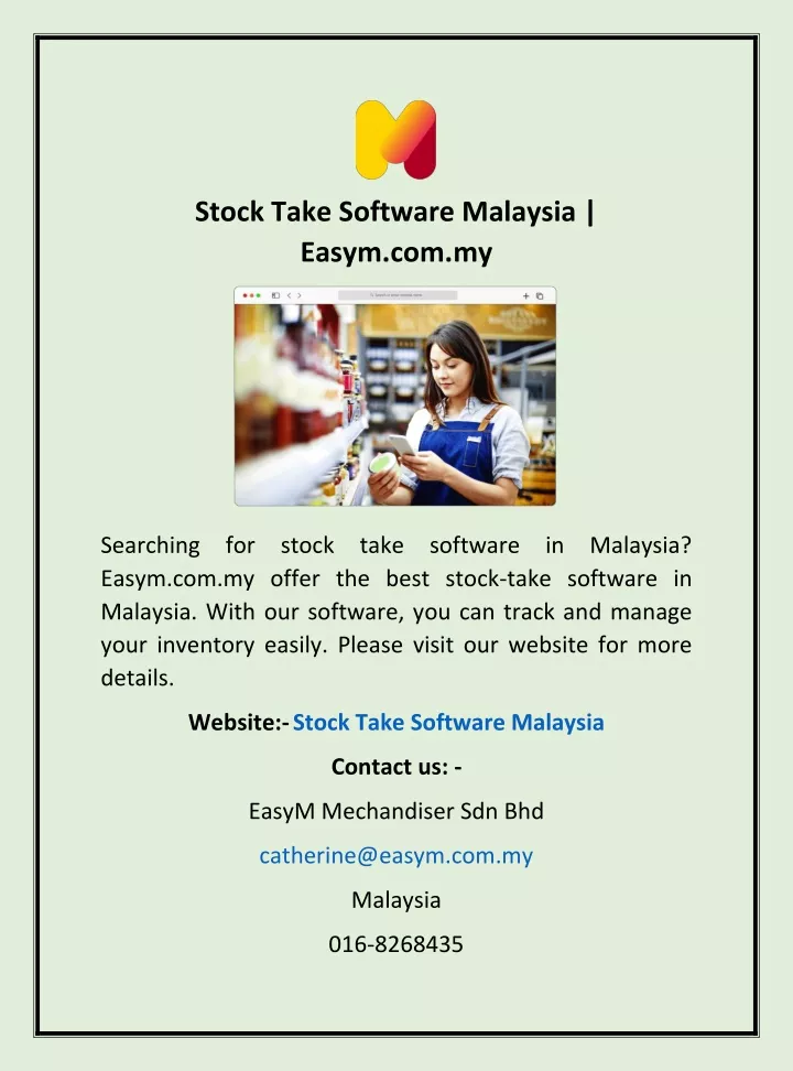 stock take software malaysia easym com my