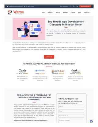 mobile app development Oman