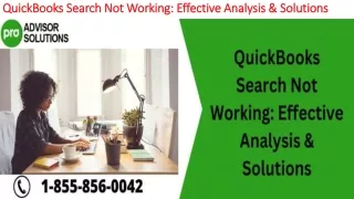 quickbooks search not working effective analysis solutions