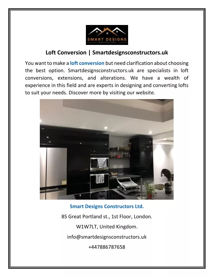 loft conversion smartdesignsconstructors uk