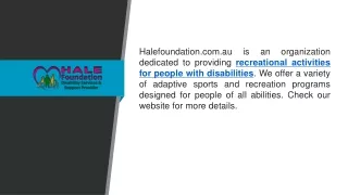 halefoundation com au is an organization