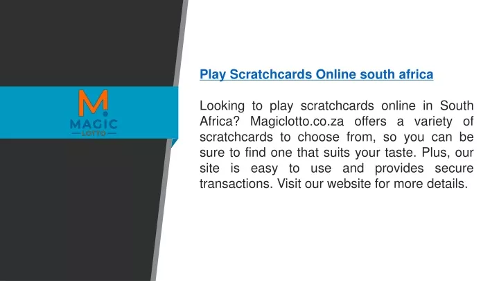 play scratchcards online south africa looking