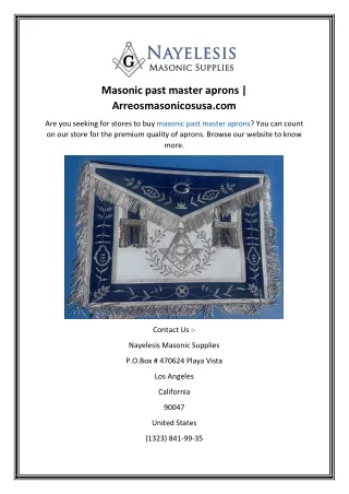 masonic past master aprons arreosmasonicosusa com