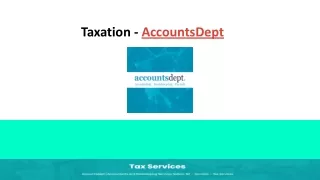 Taxation - Accounts Dept