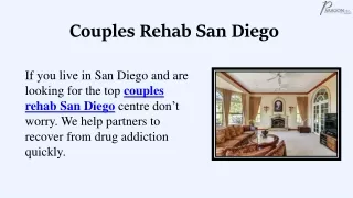 Couples Rehab San Diego
