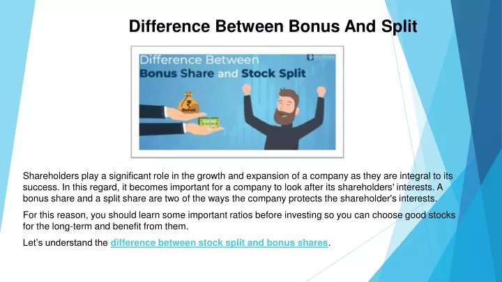 PPT - Difference Between Bonus And Split PowerPoint Presentation, Free ...