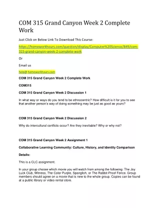 com 315 grand canyon week 2 complete work
