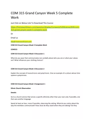 com 315 grand canyon week 5 complete work