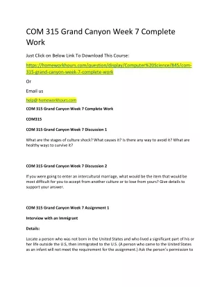 com 315 grand canyon week 7 complete work