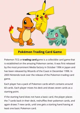 pok mon trading card game