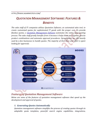 Quotation Management Software: Features & Benefits