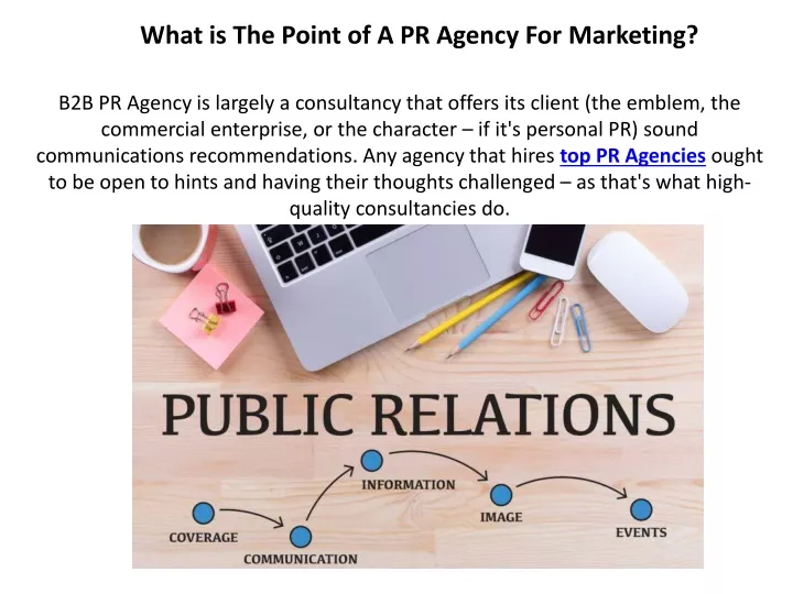 what is the point of a pr agency for marketing