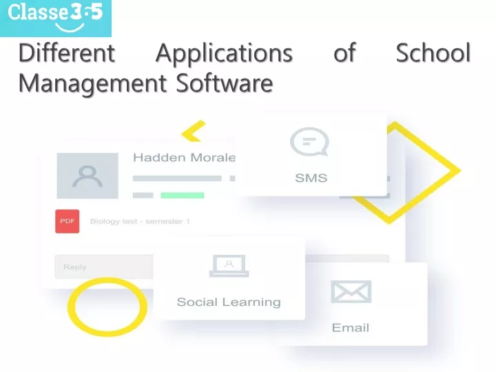 different applications of school management software
