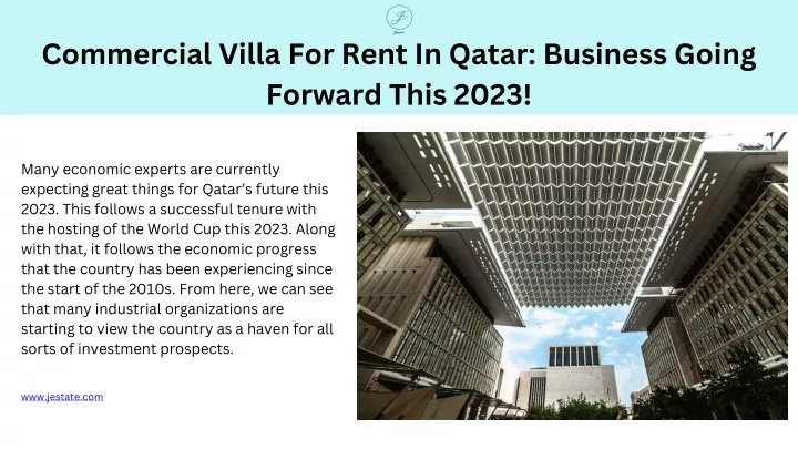 commercial villa for rent in qatar business going