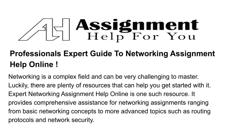 professionals expert guide to networking