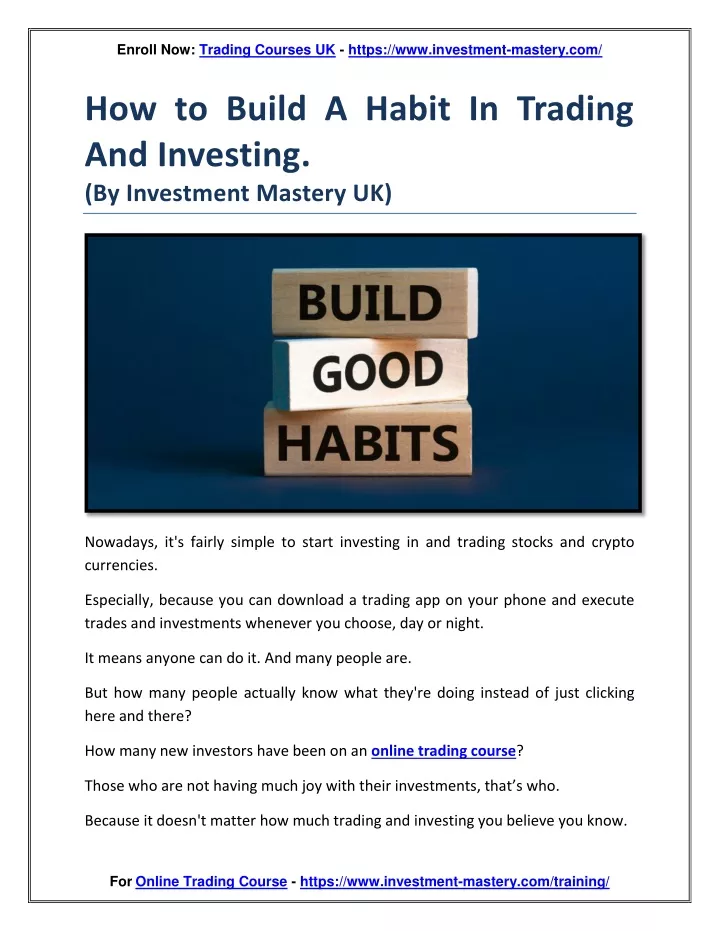 enroll now trading courses uk https