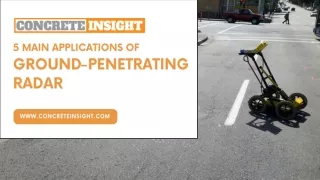 5 Main Applications of Ground-Penetrating Radar - Concrete Insight