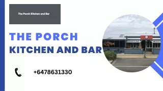 Restaurant Table Reservation in Athenere |The Porch Kitchen and Bar