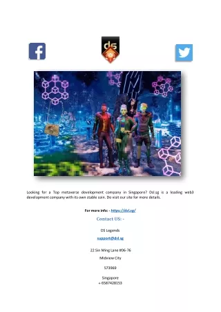 Top Metaverse Development Company | Dsl.sg