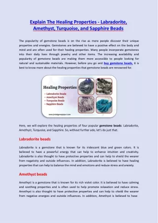 explain the healing properties labradorite