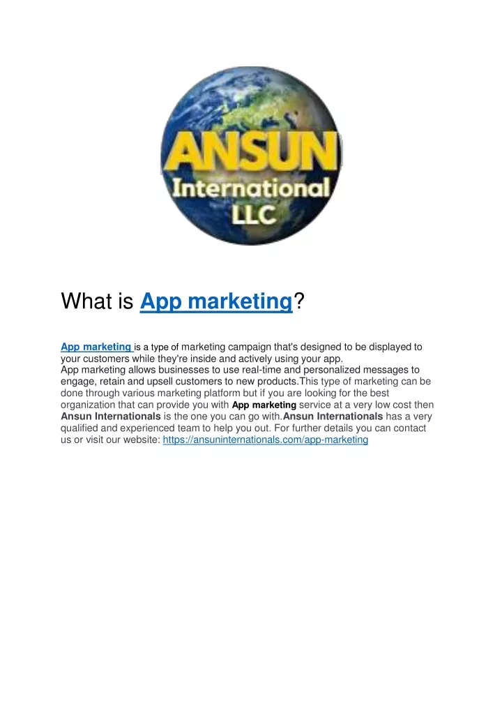 what is app marketing
