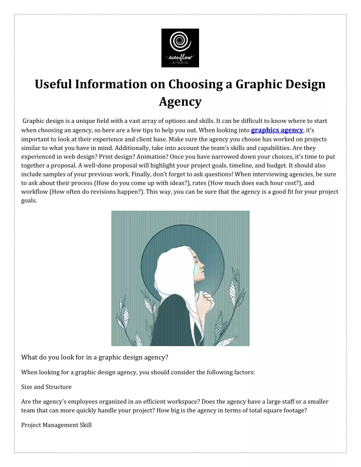 useful information on choosing a graphic design