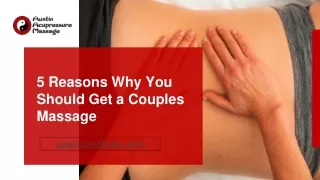 Couples Massage Austin