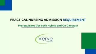 Practical Nursing Admission Requirement