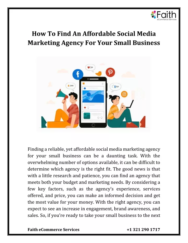 how to find an affordable social media marketing