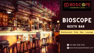 bioscope resto bar