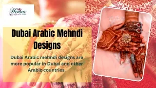 Dubai Arabic Mehndi Designs | Henna By Nishi