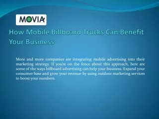 How Mobile Billboard Trucks Can Benefit Your Business