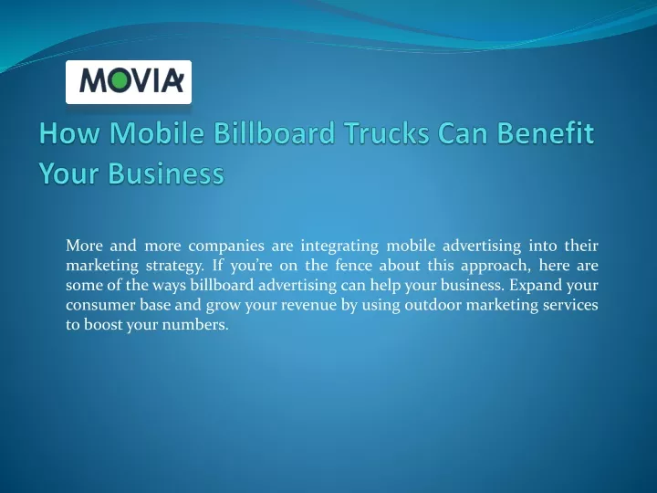 how mobile billboard trucks can benefit your business