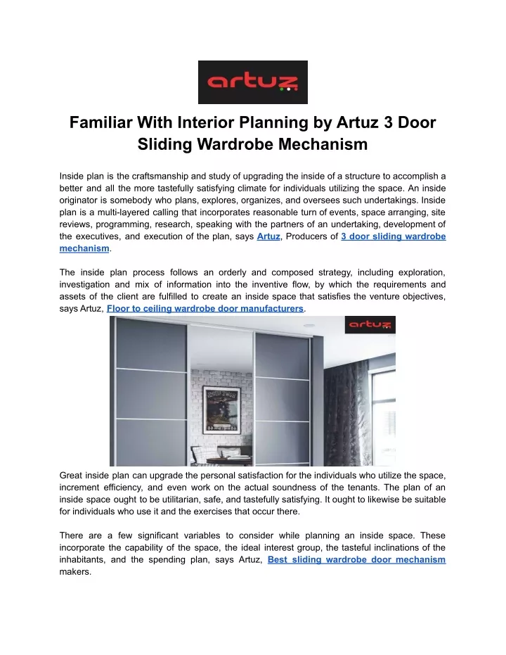familiar with interior planning by artuz 3 door
