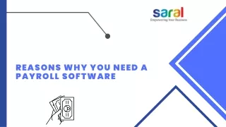 Reasons why you need a payroll software