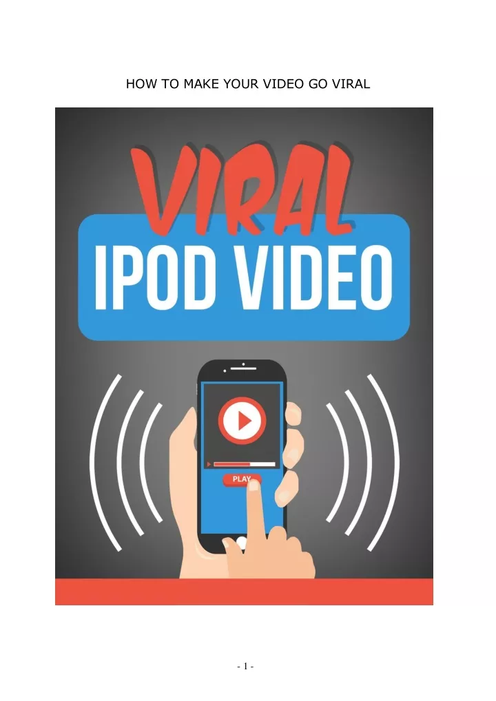 how to make your video go viral