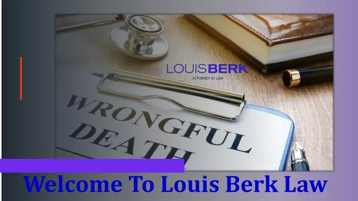 welcome to louis berk law