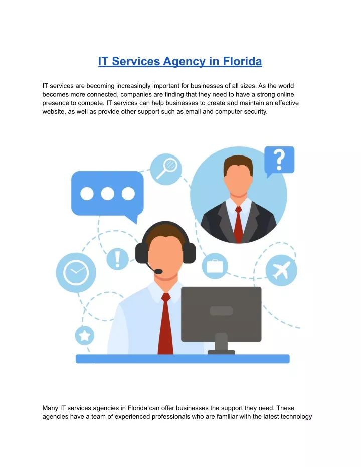 it services agency in florida