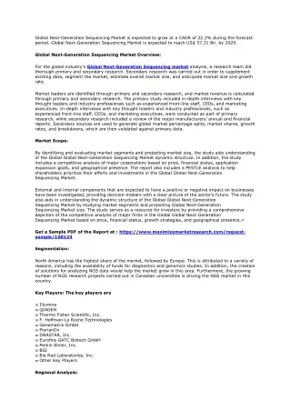 global next generation sequencing market