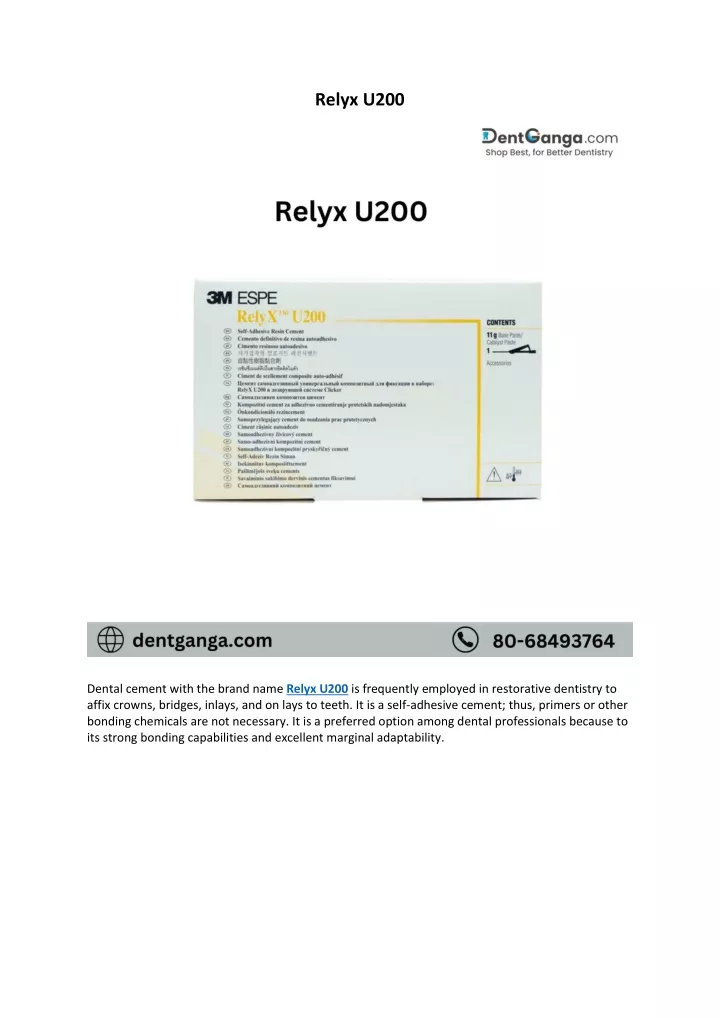 relyx u200
