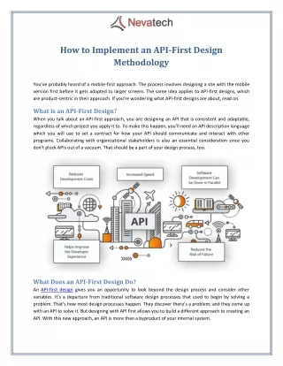 How to Implement an API