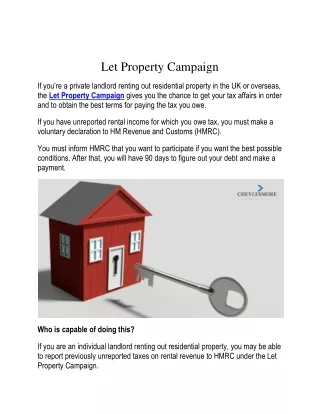 Let Property Campaign