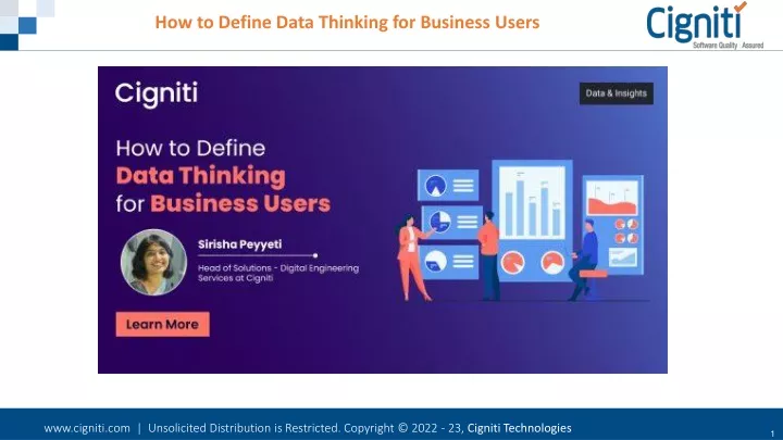 how to define data thinking for business users