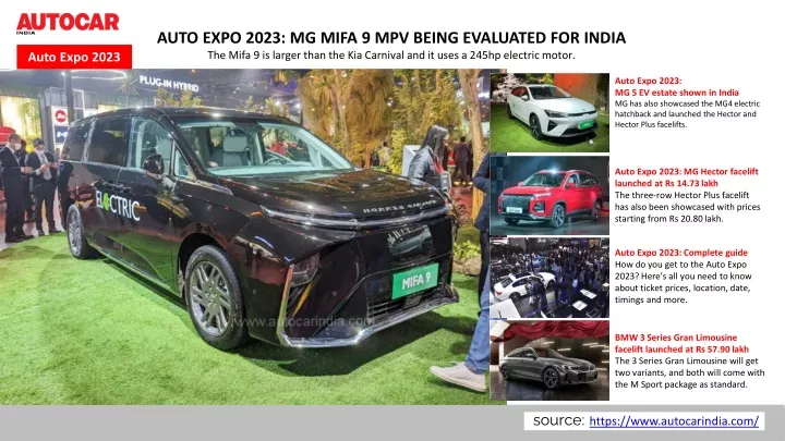 auto expo 2023 mg mifa 9 mpv being evaluated