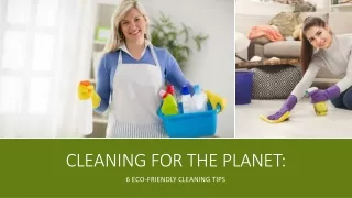 Cleaning For The Planet: 6 Eco-Friendly Cleaning Tips & Tricks