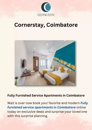 Fully Furnished Service Apartments in Coimbatore