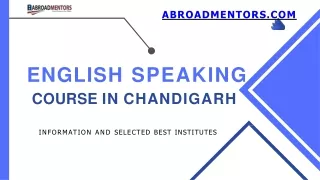 English speaking course in Chandigarh