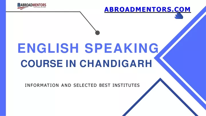 english speaking course in chandigarh